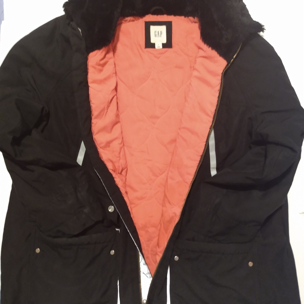 Women's hooded parka 100% polyfilled Black size Xl